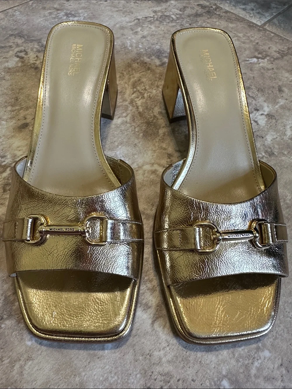 Michael Kors shiny metallic